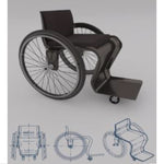 Italian lightweight adult wheelchair Prestatiegerichte carbon fiber Monocoque Ademende daily rehabilitation equipment