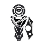 3D Gel Adhesive Kit Carbon Look for Yamaha YZF R6 2003-2004 Straatmotorfiets 20x14cm 1 year warranty