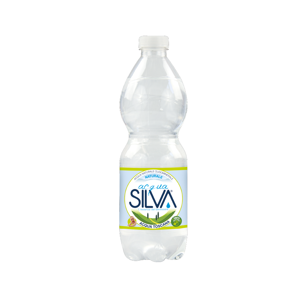 Acqua Silva Italian Glacial Spring water Natural mineral water Clear Plastic Bottle 0,5L 24 Bottles/Packaging IFS Certified