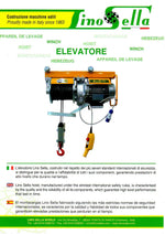 Italian-made CE-certified electric metalen takel 500 kg load capacity steel cable three-phase nieuw household use constructio