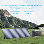 SolarPlay 400W Opvouwbaar Zonnepaneel Monokristallijn 23,4% high Efficiëntie ETFE Draagbaar 6-voudig for Camper Camping Energ