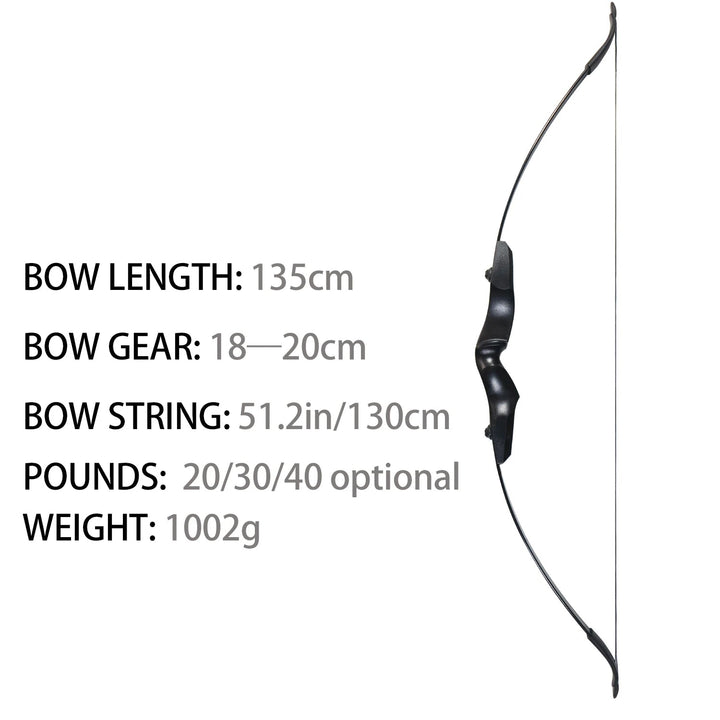 Piaoyu high Kwaliteit outdoor Schieten Jagen 20/30/40 Pond Recurve Boog with Schietaccessoires Boog and Pijlen Set