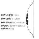Piaoyu high Kwaliteit outdoor Schieten Jagen 20/30/40 Pond Recurve Boog with Schietaccessoires Boog and Pijlen Set