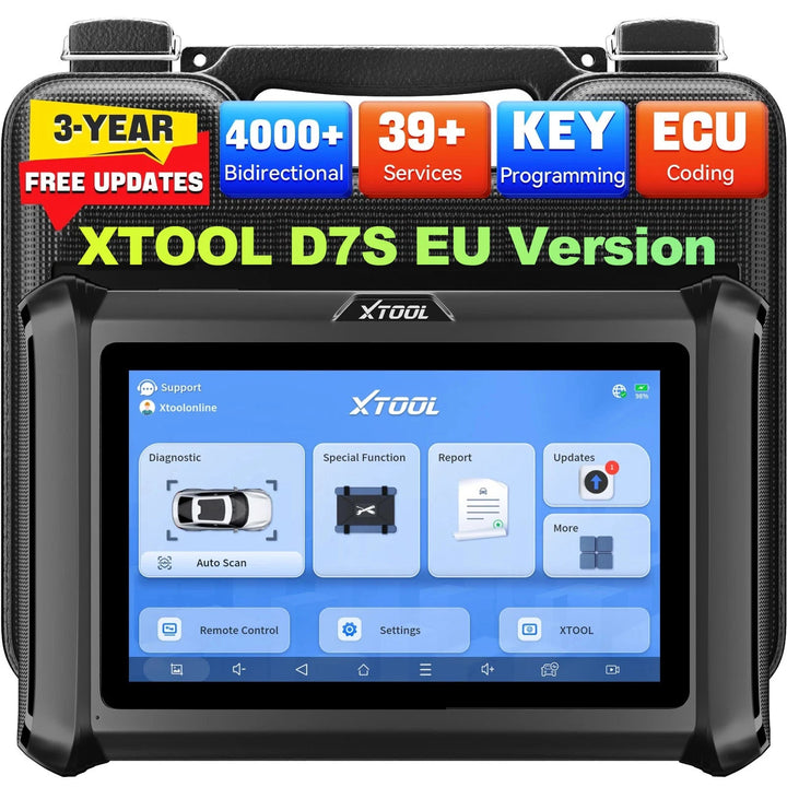 EU Warehouse XTOOL D7S EU Auto Key Immo Pin Code reader Slotenmaker Tool Auto Scanner Diagnostics Tool Key programmer 2026 Ne