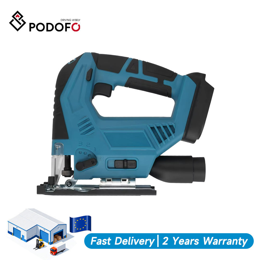 Podofo Electric cordless decoupeerzaag 18V 300W Cross-border model portable Woodworking Without battery 3500RPM Borstelloos Household use Cutting