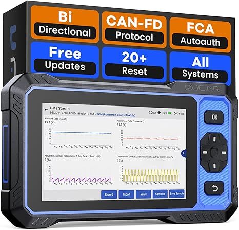 MUCAR 682 AI Automotive diagnostic scanner Tool with Bidirectional control, 30+ Resets, lifetime free update, CAN FD UDS for car's