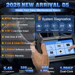 USA XTOOL D5 Automotive diagnostic tool ABS EPB Airbag Motor 5 system OBD2 Scanner Live Data CAN FD FCA lifetime free updates