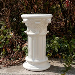 Elegant White resin Romeinse Griekse Kolomsculpturen-Durable Vrijstaand outdoor/indoor Garden Decor wedding Evenement Use Lightweight