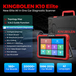 US EU Warehouse 2026 Kingbolen K10 Elite Bidirectional OBD2 Scanner with Topology map CANFD DOIP ECU coding Diagnostics Devic