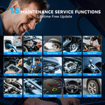 MUCAR 632 Auto AI diagnostic Scanner ECM/TCM/SRS/ABS 4 systems 15 Resets lifetime free updates Auto OBD2 CAN FD Scantool