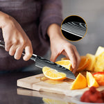 5Inch Santoku knife 7cr17 stainless steel chef cutting Santoku kitchen knives full Tang wooden handle knife