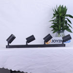 3-lichts 4-lichts railverlichting armaturen matzwart metal richtbare plafondspot GU10 built-in railverlichting