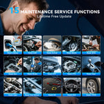 MUCAR 632 OBD2 car diagnostics Scanner Tool lifetime free updates 4 systems ABS SRS ECM TCM 15 Reset DPF INJEC bidirectional 
