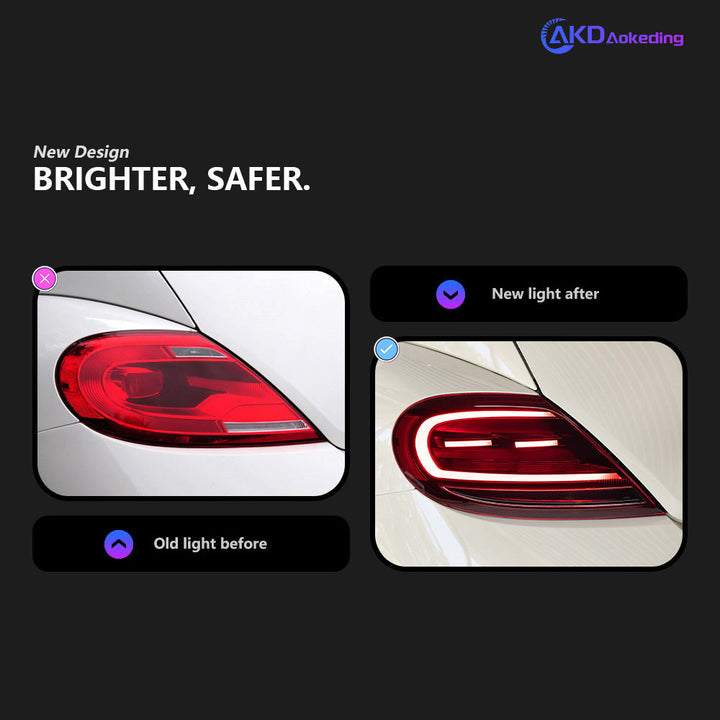 AKD Auto Parts tail light for Kever 2013-2019 latest styling LED DRL brake reverse light auto Accessories modified
