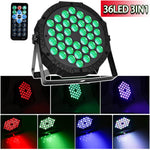 4PCS 36LED Stage Flat Par Verlichtingseffect RGB 3IN1 DMX 512 DJ Disco Party Vakantie Kerst Bar Club wedding Show lichten