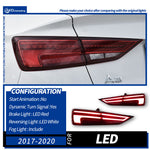 AKD LED tail lights for Audi A3 heldere lens new staat tail light upgrade for modeljaren 2013-2019 to the buitenland