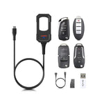 LAUNCH remote maker X431 sleutelprogrammeerapparaat with 4 universal afstandsbedieningen, 1 superchip immobiliser tool, IMMO 
