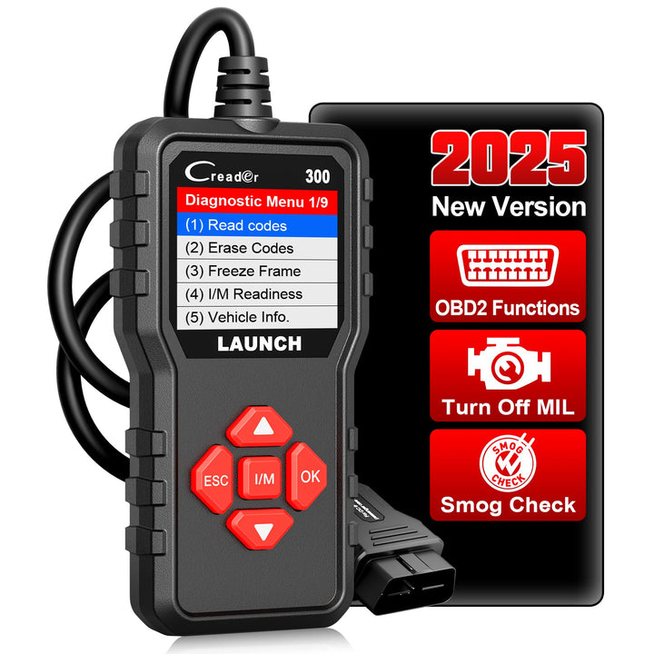 EU Warehouse LAUNCH CR300 full OBD2 Auto code reader Live Data Accu Spanningstest DTC's wissen I/M Klaarheidstest