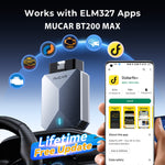 MUCAR BT200 MAX Automotive AI scanner Tool ELM327 OBD2 Bluetooth CANFD Bidirectional 15 Reset full system Diagnostics code reader