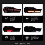 AKD tail light for BMW F32 4 Series 2013-2019 LED Achtermistlicht Brake light Richtingsaanwijzer car accessories
