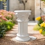 Elegant White resin Romeinse Griekse Kolomsculpturen-Durable Vrijstaand outdoor/indoor Garden Decor wedding Evenement Use Lightweight