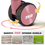 Elegant pink luggage set: 20/24/28 inch hard-shell suitcases for modern travelers, durable trolley luggage with spinner wheels
