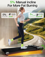 EU stock small, good quality electric treadmill with LED display, portable loop- and walking machine