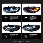 2 pcs AKD headlight for BMW F32 F36 M4 F80 LED headlight 2013-2019 headlights 425I DRL turn signal auto-accessoire