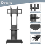Unho universal Rotating Vertical Tv Vloerbevestiging Stand Bracket For 32-65 Inch Tv Stand Max Belasting 50Kg In height adjustable 130-160Cm