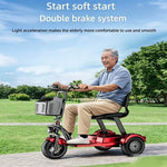 Family Electric Scooter with dual Motor, foldable, removable battery/basket, 48V 1000W powerful Electric tricycle for adults and Girls
