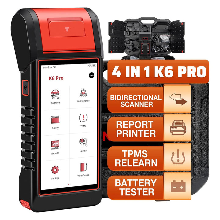 KINGBOLEN K6 PRO 4-in-1 full system bidirectional OBD2 Scanner diagnostic tool with TPMS function ECU Coding Device