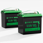 Mini-batterypakket 12,8V 100Ah 6000 cycles LiFePO4 Lithium-ion battery for camper, elektromotor, jacht, camping