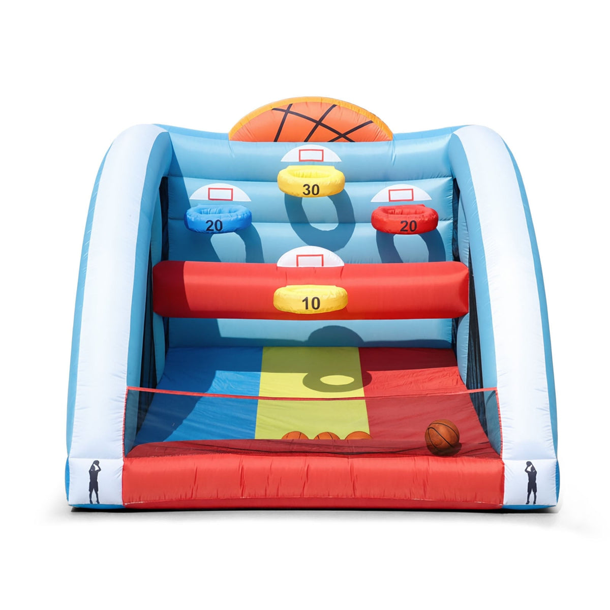 Outdoor basketball game for two players, interactive entertainment, inflatable basketball shooting game for adults and kids