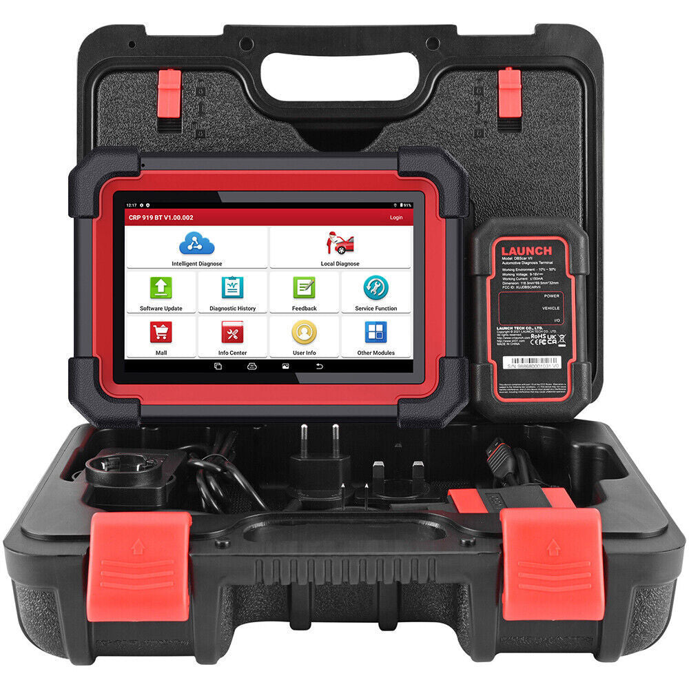 EU Launch X431 CRP919E BT diagnostic tool for vehicles OBD2 scanner Car VIN ABS SAS SRS Motor Car ECU coding With 31 Resets