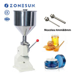ZONESUN A03 Manual crème- and cosmeticapasta vulmachine