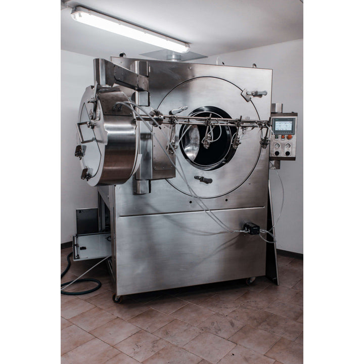 AGM Tablet Filmcoatingmachine with voorgeperforeerde trommel for supplementenpillen, professional aanpasbaar, 300L roestvrij 