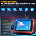KINGBOLEN K8 Elite Full-system Auto diagnostic tool with CAN FD DoIP Protocol ECU coding Scanner lifetime free updates
