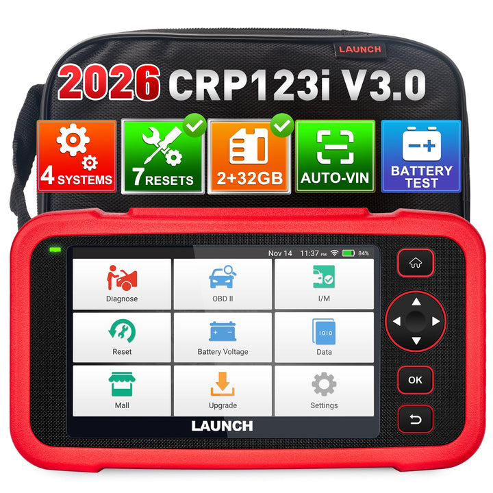 2026 elite diagnostic tool LAUNCH CRP123I V3.0 OBD2 scanner with lifetime free updates for motor, ABS, SRS, transmissie and a