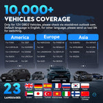 EU USA Warehouse free update XTOOL D6S Olielampje Reset diagnostic scanner universal OBD2 code reader full system for all Car's