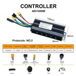 GreenPedel 48V 1000W Borstelloze Naafmotor electric Fiets Ombouwset FR warehouse 26-29 inch Achterwiel E-bike Set