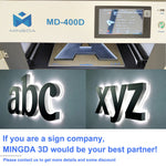 MINGDA MD-400D 3D-letterprinter 400*400mm high speed 3D FDM-printer for kanaalletters