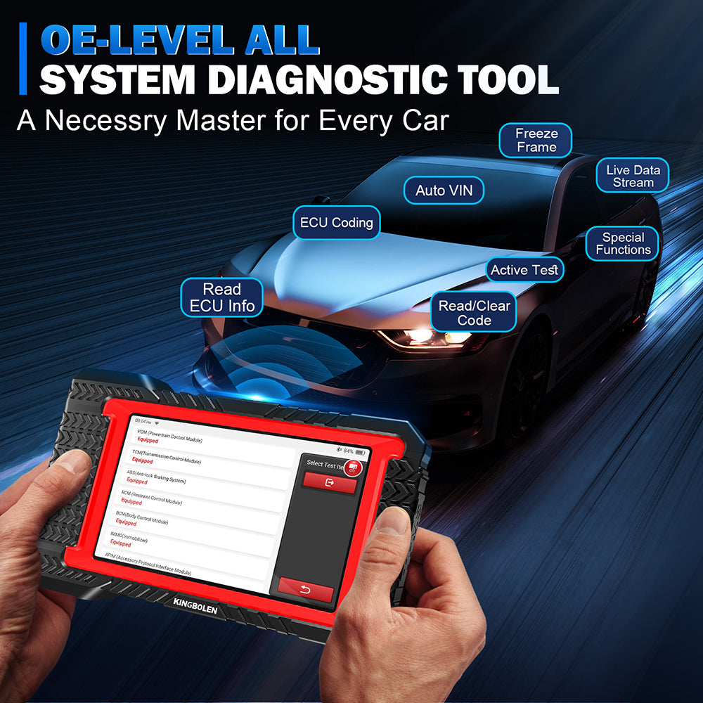 US EU Warehouse KINGBOLEN K7 BT Bluetooth 2026 bidirectional Scantool with lifetime free updates Auto OBD2 Scanner