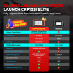 Usa Eu Warehouse Launch Crp123i Elite 2.0 OBD2 Scanner Auto diagnostic tool 4 Systeemanalysator with 7 Resets