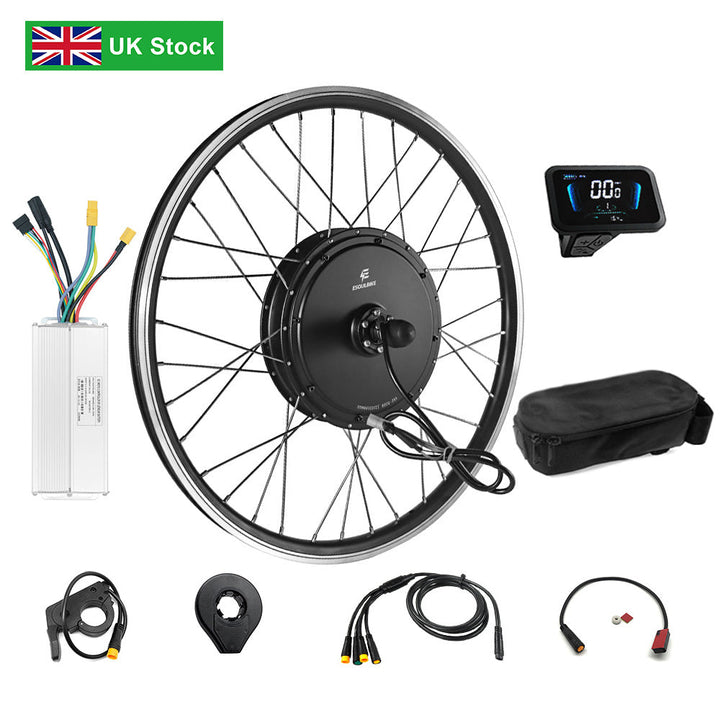 GreenPedel the new 1500w hub motor e-bike conversion kit VK/Fr warehouse 48v brushless rear wheel electric bicycle conversion kit