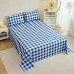 3-piece set 1 bed sheet with print and 2 pillowcases 50x70cm 100% polyester breathable for all seasons