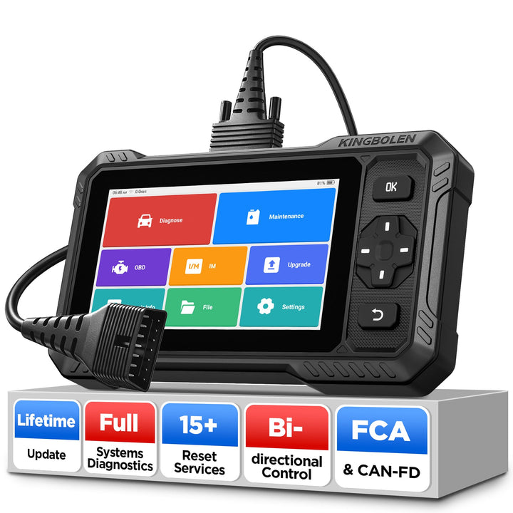 USA EU Warehouse KINGBOLEN new S6 Elite full system Auto OBD2 Scanner diagnostic tool with 15 Resets CAN FD & FCA AutoAuth