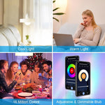 Antela Smart AC 85-265V LED Lamp E27 Wi-Fi Dimmable RGB Color-Changing Energy efficient Timer 25000 hours 2 year warranty