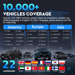 EU USA Local stock XTOOL D6S free updates Auto Scanner 2026 diagnostic Scanner for Europese Auto OBD2 code reader with 30+ Re