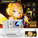 portable HY350MAX MAGCUBIC Autofocus Smart Projector 1080P 8K support Android14 WiFi6 BT5.4 2+16G portable Video Home Theater