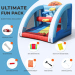 Outdoor basketball game for two players, interactive entertainment, inflatable basketball shooting game for adults and kids